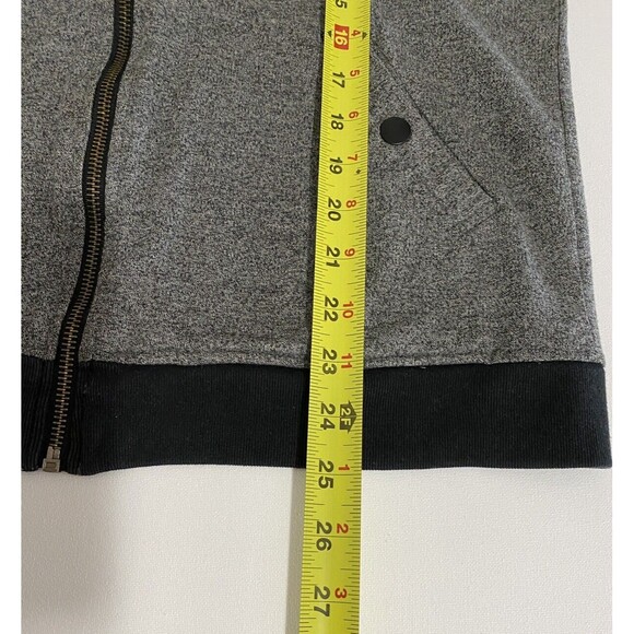 The Narrows Womens S Hoodie Jacket Gray Black Full Zip Sweater - Picture 8 of 11
